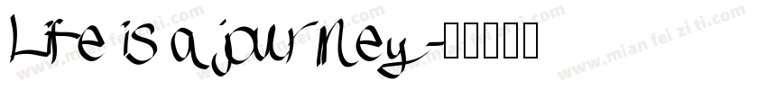 Life is a journey字体转换